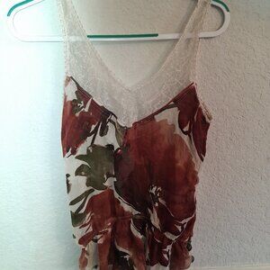 Y2K Ambercrombie & Fitch Lace Tank Top Size S